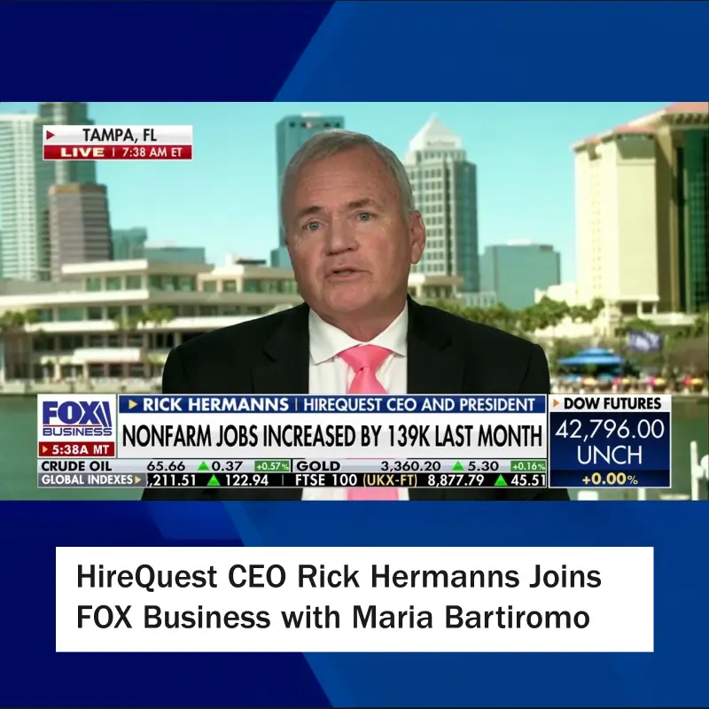 HireQuest CEO Rick Hermanns Joins FOX Business with Maria Bartiromo
